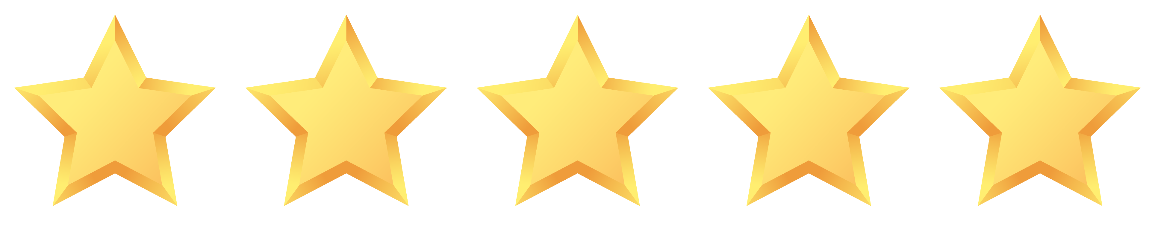 five-star-rating Five gold stars